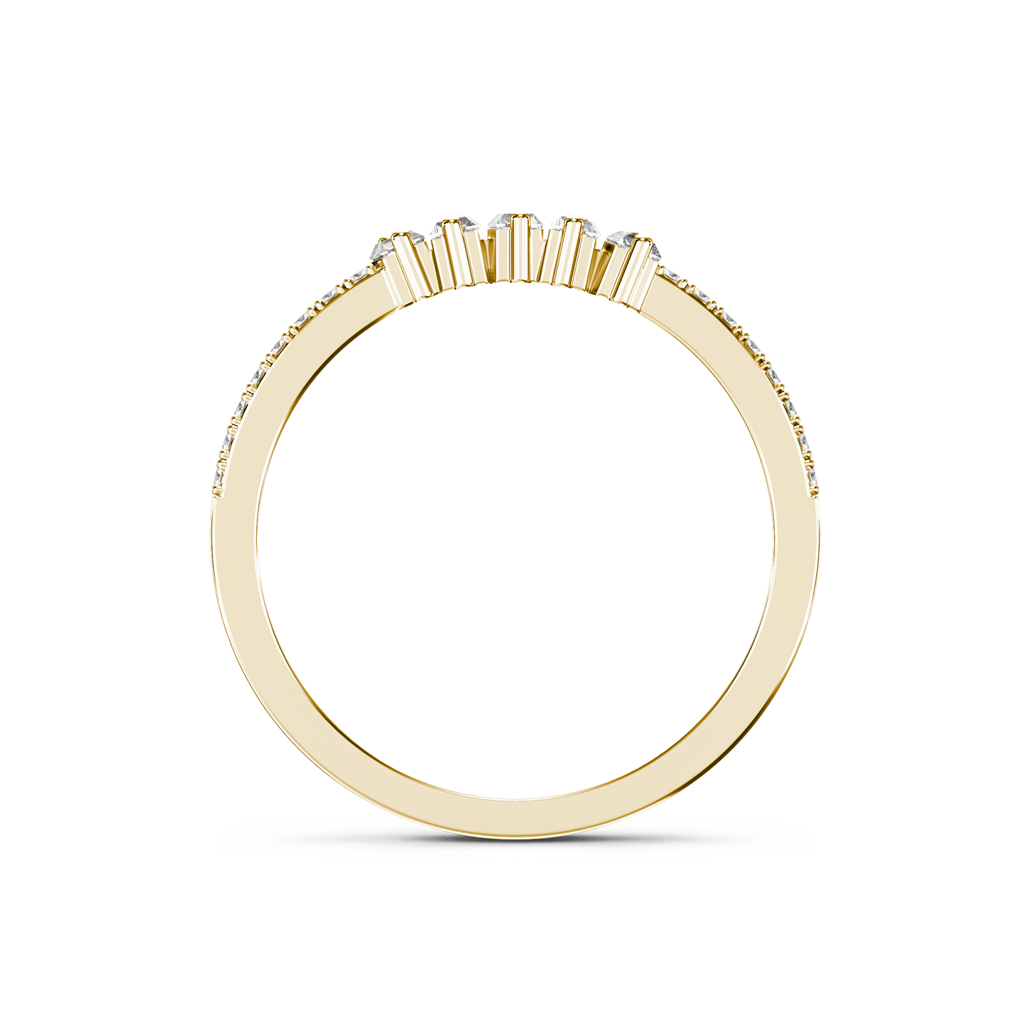 Vertical Baguette Radiance Ring