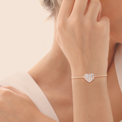 Heartfelt Elegance Diamond Bracelet
