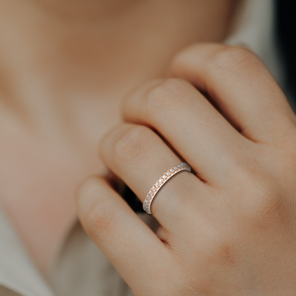 Eternity Scallop Ring
