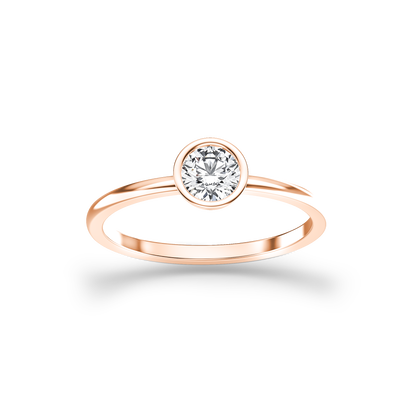 Bezel Radiance Solitaire Ring