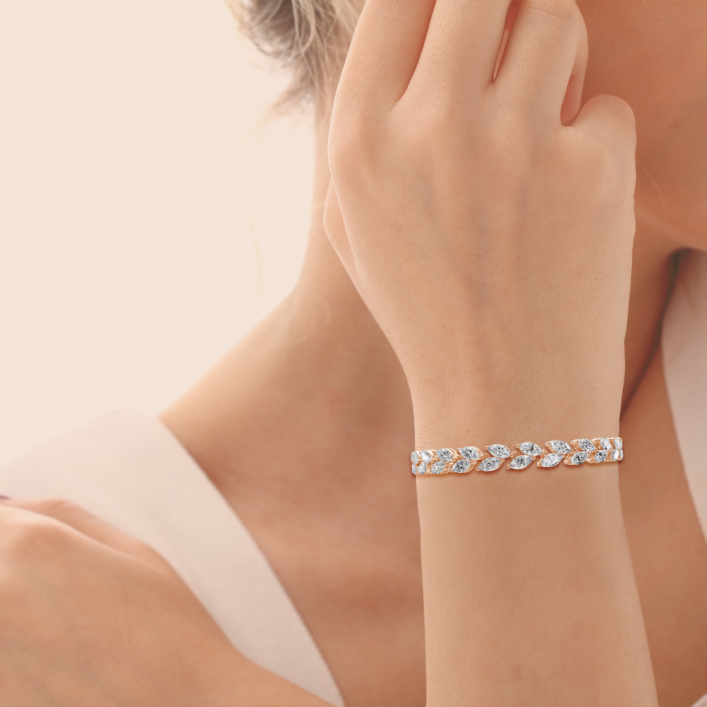 Enchanted Bloom Marquise Diamond Bracelet