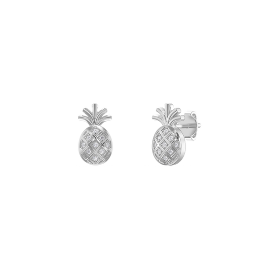 Pineapple Sparkle Diamond Earrings