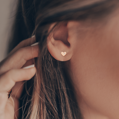 Heart's Embrace Diamond Studs