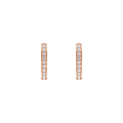 Luminous Pave Hoop Earrings