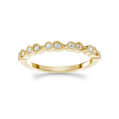 Radiant Teardrop Harmony Ring