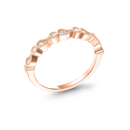Radiant Teardrop Harmony Ring